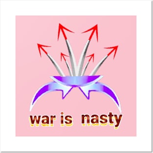 war is nasty art Design. Posters and Art